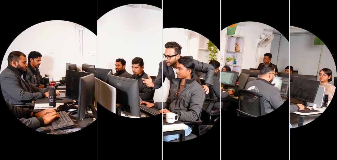 Banner showing opportunities and team culture on our careers page