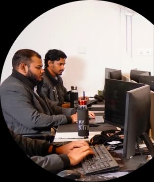 Career page animation showing dynamic team collaboration and office culture