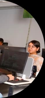 Career page animation showing employees celebrating success and achievements