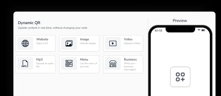 Multiple QR Code Types