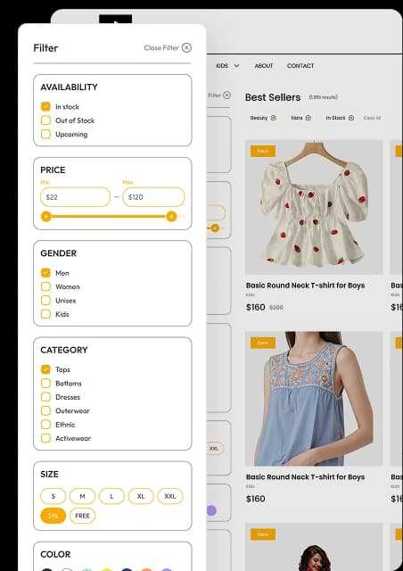 Single Vendor Project Navigation and Filtering