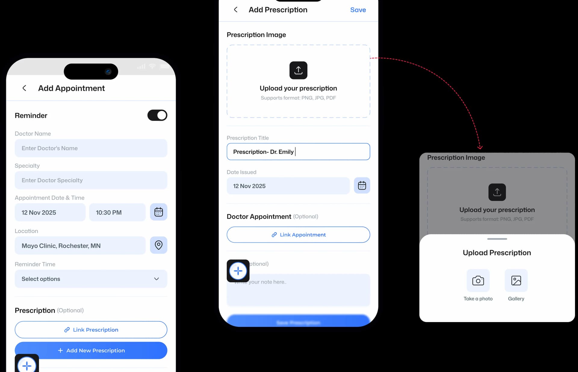 Add Appointments and Prescriptions